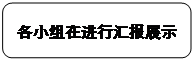 矩形:圆角:各小组在进行汇报展示